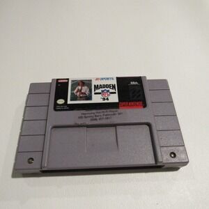 Madden NFL‎ 94 (Super Nintendo Entertainment System, 1993) [cart only] 2